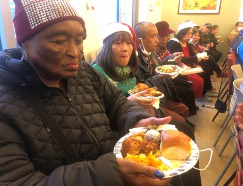EBALDC’s Lion Creek Crossings Seniors Break Bread Together at ﻿End of Year Holiday Celebration